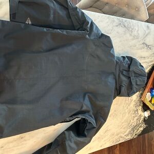 Men's Charcoal Hooded Raincoat